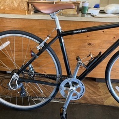 前後タイヤ・後輪チューブ新品！】7段変速 700×28cクロスバイク マット