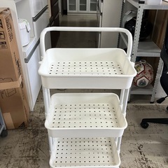 I2506-694 キッチンワゴン 3段収納 キズ汚れ有り