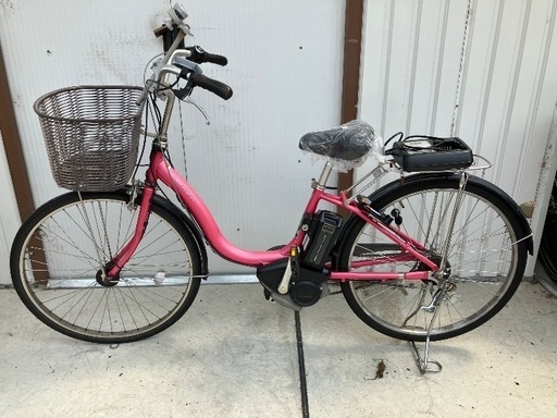 電動アシスト自転車　ヤマハパス　26インチ　3段変速　サドル新品　近隣有料配達可能