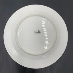【中古美品】MARUKA China/マルカチャイナ 白いお皿 シンプル 金縁 10枚 食器 食卓の画像