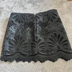 レザーミニ丈スカートの画像