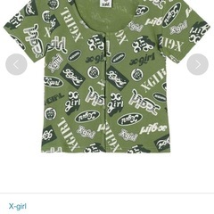 新品未使用　エックスガール　ALL OVER PRINT CARDIGAN レディース　Mの画像