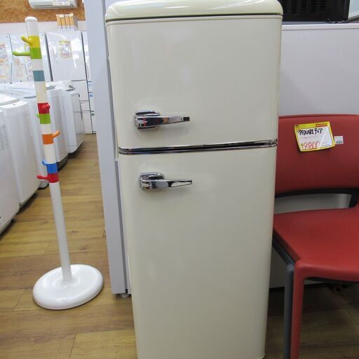 アイリスオーヤマアイボリー　レトロ風　インテリア冷蔵庫 114L アイリスオーヤマアイボリー レトロ風 インテリア冷蔵庫 114L アイリス