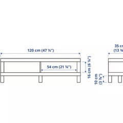 テレビ台 IKEA ラック LACK  ブラックの画像