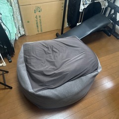 無印　ビーズクッションの画像