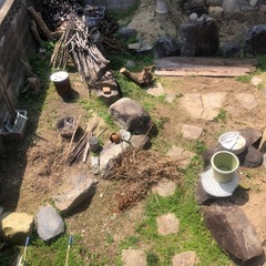 庭石その他　所用により中断中　　8月中頃再開します の画像