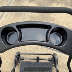 Pandaloli ペットカート 犬 バギー ベビーカー:中型犬 小型犬 猫 多頭 カート 4輪 軽量コンパクト 耐荷重25Kg 前輪360°回転 後輪ブレーキ付き 飛び出し防止リード2本付き 折りたたみ 組み立て簡単 ベージュ色の画像