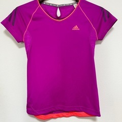 adidas CLIMALITE ランニング Tシャツ S 紫
