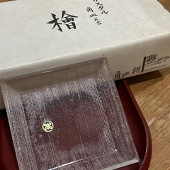 【最終です】クリスタル角皿5枚の画像