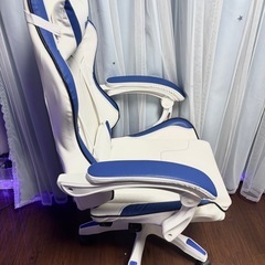ゲーミングチェア　NewBoy  青白の画像