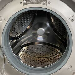 高年式!2023年製! SHARP シャープ ドラム式電気洗濯乾燥機 ES-S7H-CL 洗濯7kg/乾燥3.5kg グレージュ 左開き 中古家電 店頭引取歓迎 R9741の画像