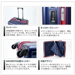 キャリーケース　紺　Lサイズ　105Lの画像