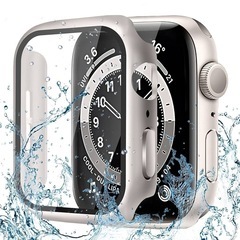 CAERMA Apple Watch用 ケース 超薄型 防水 硬度9H
