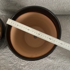黒の陶器鉢　8号２鉢
セット　④の画像