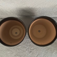 黒の陶器鉢　8号２鉢
セット　④の画像