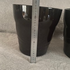 黒の陶器鉢　8号２鉢
セット　④の画像