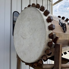 太鼓 太鼓台セット 和太鼓　やぐら台 バチ付き タイコ　の画像