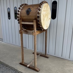 太鼓 太鼓台セット 和太鼓　やぐら台 バチ付き タイコ　の画像