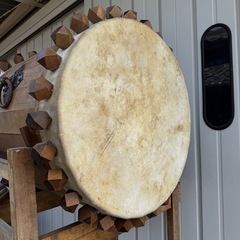 太鼓 太鼓台セット 和太鼓　やぐら台 バチ付き タイコ　の画像