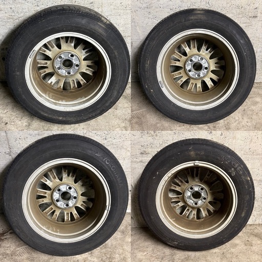 A-19　アルミ ホイール 付きタイヤ 中古 YOKOHAMA dB decibels E70   