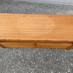 ★状態〇★ 家具 テレビ台 ローボード 幅約120x高さ約44x奥行約42cm 天然木の画像