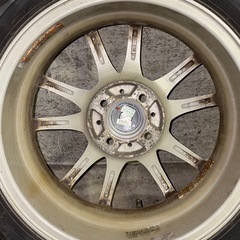 A-22 G-Machアルミ ホイール タイヤ 中古 DUNLOP WINTER MAXX WM01 185/65R15 の画像
