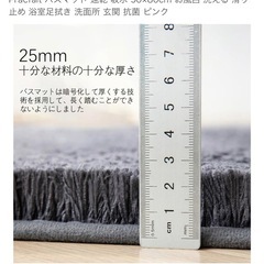 バスマット 速乾 吸水 50×80cm お風呂 洗える 滑り止め 浴室足拭き 洗面所 玄関 抗菌の画像