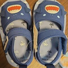【新品未使用】サンダル サメ 14.0cm ベビー キッズ 男の子の画像