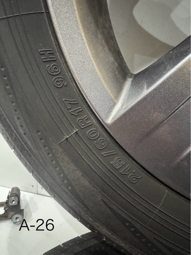 サマータイヤSALE！[極上] Jeep Compass ジープ コンパス 純正ホイール 17インチ 6.5J ４本 タイヤ付き 中古相場¥35,000 クレジット決済可