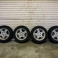 夏タイヤ　中古　ホイール付き　１９５／６５R１５　４本セット　１...