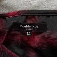 【古着】Doublefocus フードの付いた半袖シャツの画像