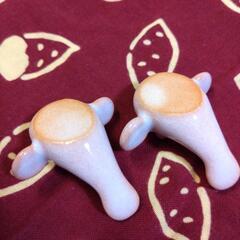萩焼の箸置きの画像