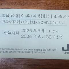 JR東日本　株主優待割引券(4割引)　電子株主サービス券の画像