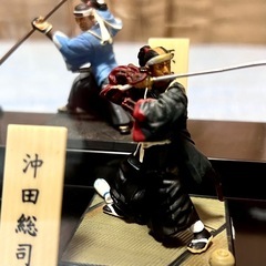 新撰組フィギュア8士　額付きケース入り　幕末　武士　フィギュアの画像