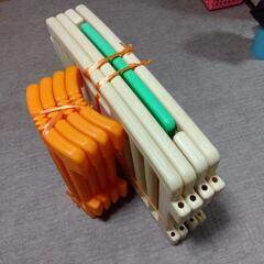 【お話中】ベビーサークル　オレンジ クリームの画像