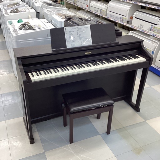 ✨Roland✨定価130,000円✨ハイグレード✨128音　電子ピアノ 鍵盤✨HP505✨ピアノ✨キーボード✨椅子付きNo.4523