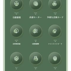 美品 充電式卓上扇風機の画像