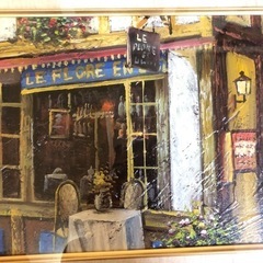 【2025年新作】 海外絵画、額付き油絵、F3号 烏山のその他の中古 (上浦三男) 絵画