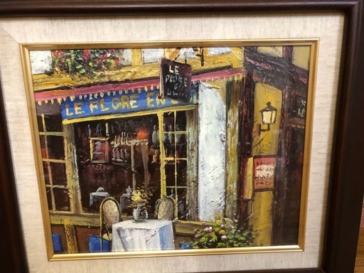 海外絵画、額付き油絵、F3号 (上浦三男) 烏山のその他の中古