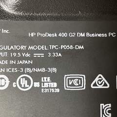 良品! ミニPC HP ProDesk400G2 Windows11Proの画像