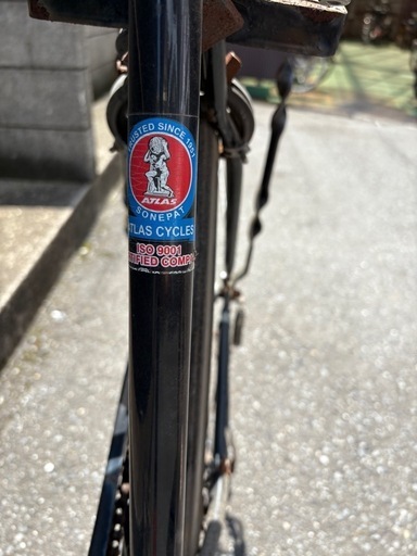 素晴らしい 丸石自転車ATLAS号太洋漁業昭和レトロ手渡し出来る方