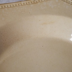フランス アンティーク クレイユモントロー オクトゴナルプレート 陶器 深皿③の画像