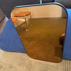 【ZARA HOME／ザラホーム】スタイリッシュなミラー（ブラウンガラス）の画像