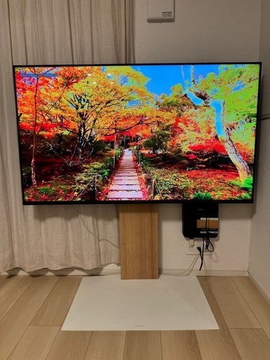 液晶テレビ、テレビ台付き