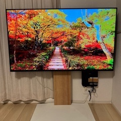 液晶テレビ、テレビ台付き