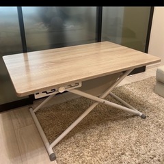 美品 昇降式 折りたたみテーブルの画像