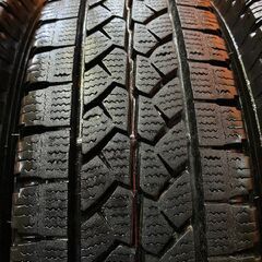 【走行短め】BS BRIDGESTONE BLIZZAK VL1 155/80R14 88/86N LT 14インチ スタッドレス 4本 23年製 プロボックス サクシード等　(KTG298) の画像
