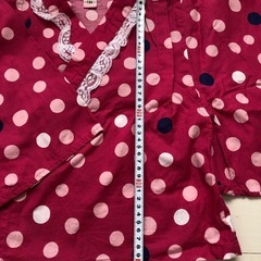 【美品】水玉模様 浴衣ドレス 120cmの画像