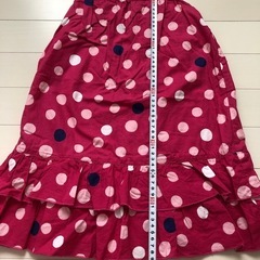 【美品】水玉模様 浴衣ドレス 120cmの画像