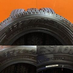 BS BRIDGESTONE BLIZZAK VL1 155/80R14 88/86N LT 14インチ スタッドレス 4本 21年製 バリ溝 プロボックス サクシード等　(KTH306)の画像